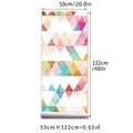 Axyaa Cloud Rain Geometry Triangles PVC Tile Sticker for Home Decor