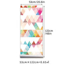 Axyaa Cloud Rain Geometry Triangles PVC Tile Sticker for Home Decor