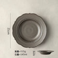 Axyaa Handmade Ceramic Dining Plate Set Japan Style Restaurant Tableware