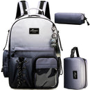Axyaa Kids School Backpack Set with Lunch Box, Pencil Case - Ages 8-10