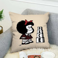 Axyaa 45x45 Short Plush Cushion Cover for Bed, Sofa, Car - 45*45 Throw