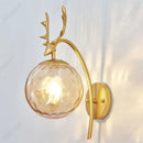 Axyaa LED Glass Spherical Wall Lamp for Home Living Room Bedroom Hallway Lighting