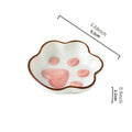Axyaa Ceramic Cat Claw Mini Pet Bowl 3.6" - Small Pets Feeding & Drinking