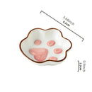 Axyaa Ceramic Cat Claw Mini Pet Bowl 3.6" - Small Pets Feeding & Drinking