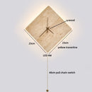 Axyaa LED Wall Clock Yellow Stone Light for Modern Nordic Decor
