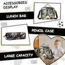 Axyaa Boys School Backpacks: 3PCS Elementary Student Aesthetic Backpacks, Ages 8-10, Kids