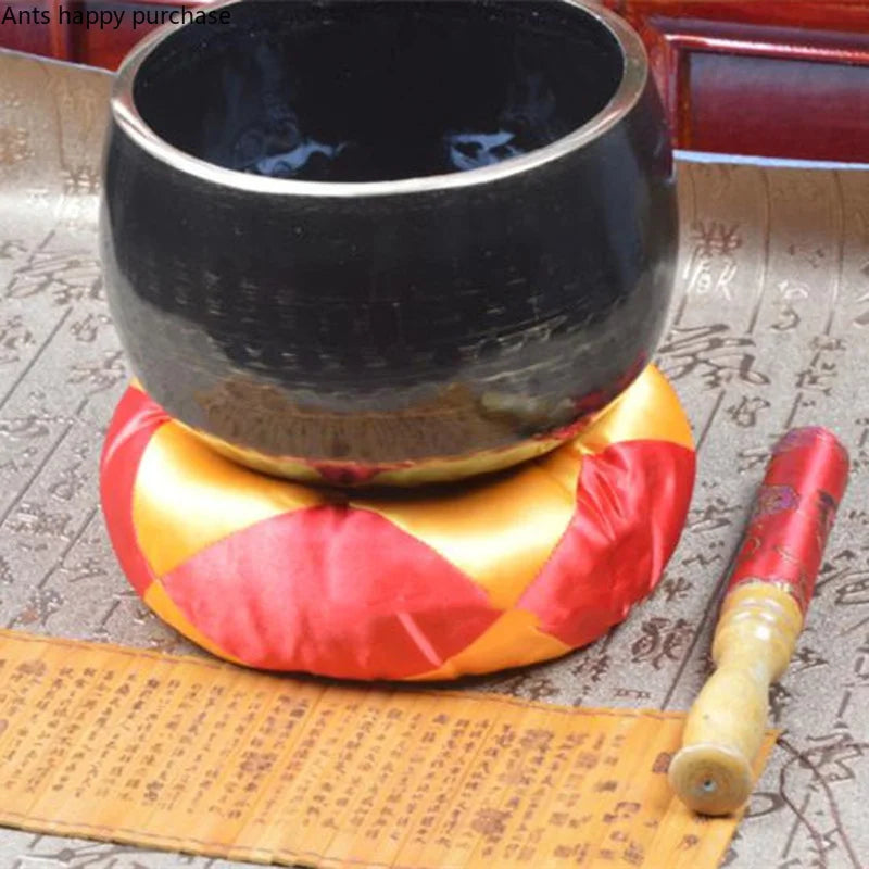 Axya Brass Buddha Sound Bowl: Tibetan Singing Bowl for Meditation & Yoga.