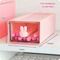 Axyaa Kawaii Plastic Desk Organizer Drawer Transparent Pen Holder for Home School