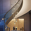 Axyaa Crystal Staircase Chandelier for Living Room, Bars and Restaurants