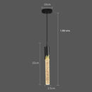 Axyaa Nordic Crystal Pendant LED Ceiling Lamp for Home Decor