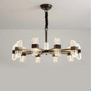 Axyaa LED Acrylic Chandelier: Modern Minimalist Designer Lighting for Home Decor