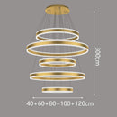 Axyaa Modern Stair Chandelier Ceiling Pendant Lights - LED Indoor Living Room Lighting