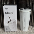 Axyaa Insulated Cold Cup with Diamond-Shaped Straw for Portable Ice Cream Water.