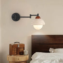Axyaa Vintage LED Wall Lamps Swing Arm Pull Chain Switch Living Room Lights