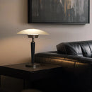 Axyaa Luxury Wood Glass Gold Bedside Table Lamp