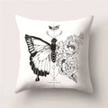 Butterfly Print Decorative Cushion Cover 45X45CM Sofa Polyester Pillow Case for Home Decor