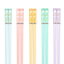Axyaa Amber Sakura Pattern Chopsticks Set - 5 Pairs