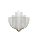 Axyaa Geometric Iron Chandelier Nordic Designer Lighting Loft Pendant Luminaria.