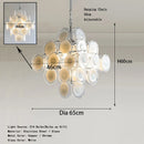 Axyaa Crystal Chandelier Dining Room Luxury Pendant Lamp