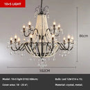 Axyaa Crystal Pearl Chandelier LED Pendant Lights Luxury Villa Decor