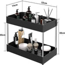 Axyaa Under Sink Organizer with 2 Tier Storage Rack for Kitchen Cabinet