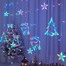 Axyaa LED Christmas Garland Curtain Lights for Home Holiday Decor