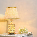 Axyaa Crystal Table Lamp: Elegant Bedroom Nightstand Decor