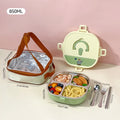 Axyaa Stainless Steel Bento Lunch Box Set with 4 Compartments
