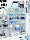 Axyaa Transparent Multi-grid Desk Organizer for Stationery, Jewelry, and Cosmetics