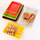 Axyaa Large Rectangular Skewer Tray for BBQ and Fried Skewers