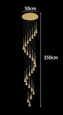 Axyaa Crystal Chandeliers LED Ceiling Lamp for Living Room