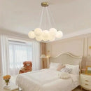 Axyaa Glass Ball LED Chandeliers for Home Lighting Decor