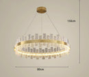 Axyaa LED Ceiling Lamp Chandelier for Modern Bedroom & Dining Room Lighting