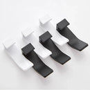 Axyaa Space Aluminum Double Hooks: Strong Adhesive, Waterproof, Bathroom & Coat Rack
