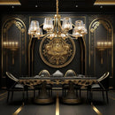 Axyaa Luxe Gold LED Pendant Chandelier for Home Decor Lighting