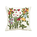Axyaa Floral Embroidery Pillowcase Cover for Home Decor