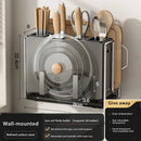Axyaa Wall-mount Knife and Cutting Board Storage Rack