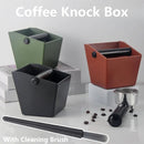 Axyaa Coffee Knock Box Container with Brush - Barista Quality Waste Recycling Bin