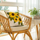 Axyaa Sunflower Embroidery Cushion Covers for Stylish Home Decor