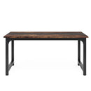 Axyaa Industrial Dining Table for 6-8, 63"x31.5", Rectangular Kitchen Dinner Table