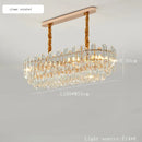 Axyaa Modern Crystal Ceiling Chandelier LED Elegant Lighting for Living Room Bedroom