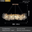 Axyaa Luxe Crystal Ceiling Chandelier for Living Room - Large LED Lighting