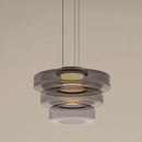 Axyaa Minimalist Glass Chandelier LED Pendant Lights for Modern Home Décor
