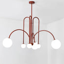 Axyaa Glass Ball LED Ceiling Chandeliers for Home Decor