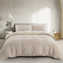 Axyaa Tufted Geometric Duvet Cover Set with Pillowcases - Lightweight Boho Bedding