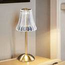 Axyaa Glass LED Table Lamps Night Light Touch Lamp Bedroom Study Bedside Decor