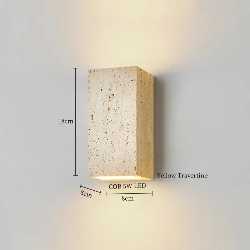 Axyaa Wood Glass LED Wall Sconce - Nordic Modern Stair Lights for Bedroom & Bathroom