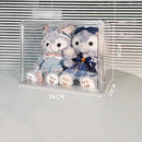 Axyaa Acrylic Doll Storage Display Cabinet for Children's Plush Toys