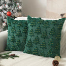 Axyaa Green Pumpkin Plush Faux Fur Couch Pillow Cover