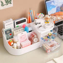 Axyaa Desktop Makeup Box: Compact Cosmetic Storage for Dressing Table & Organization.